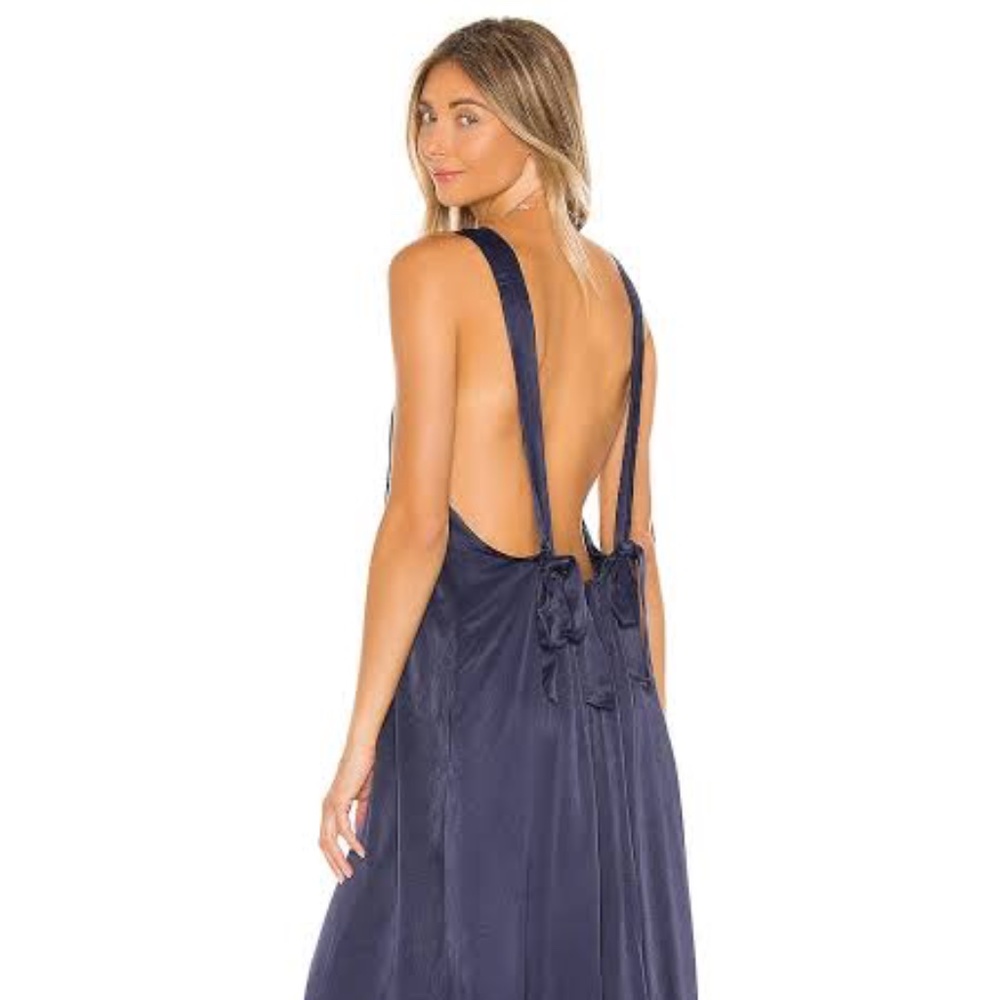 LPA Agata midi Dress in Navy small - Picture 3 of 12